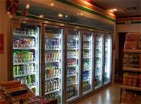 2016全新款超市不锈钢冷藏展示柜玻璃对拉门水果冷藏柜