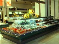 定做环岛水果保鲜柜环岛水果冷藏柜冰岛柜风冷环形岛柜