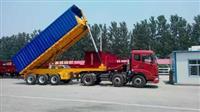 王益区供应8.5米平板后翻自卸半挂车