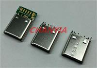 USB3.1Type-C公头外形规格端子为USB2.0标准4pin带夹板TURBO2上市